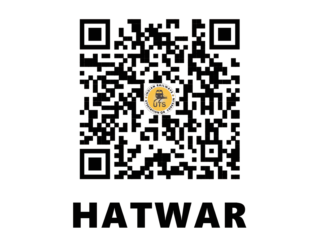 UTS QR Code for HATWAR - HWR - NF (WEST BENGAL)